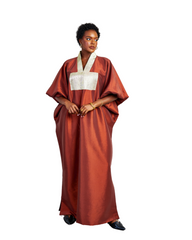 Zaria Silk Kaftan Dress