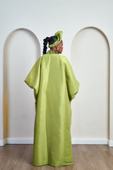 Zaria Silk Kaftan Dress