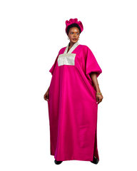 Zaria Silk Kaftan Dress
